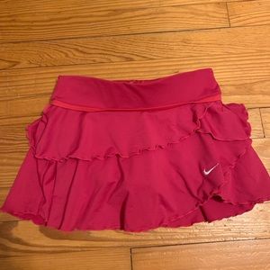 Hot pink ruffle tennis / golf skirt